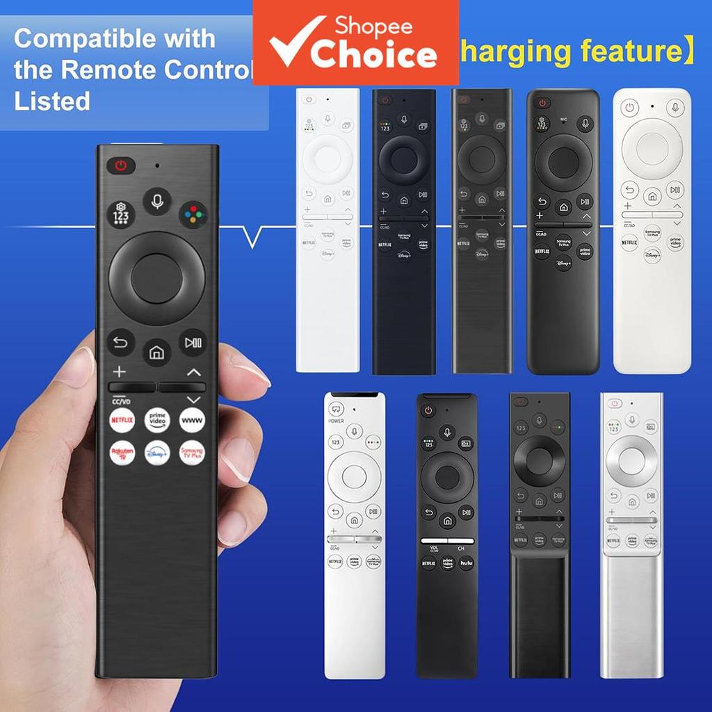 Substituto de Controle Remoto por Voz para TVs Samsung Compatível com Modelos QL