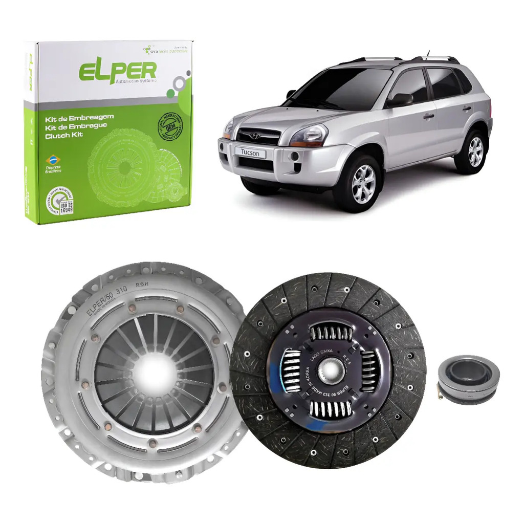 Kit Embreagem Elper Hyundai Tucson Sportage 2.0 Gasolina