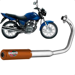 Escapamento Racing Gemoto Honda Titan Ks/es 150 2004 A 2008