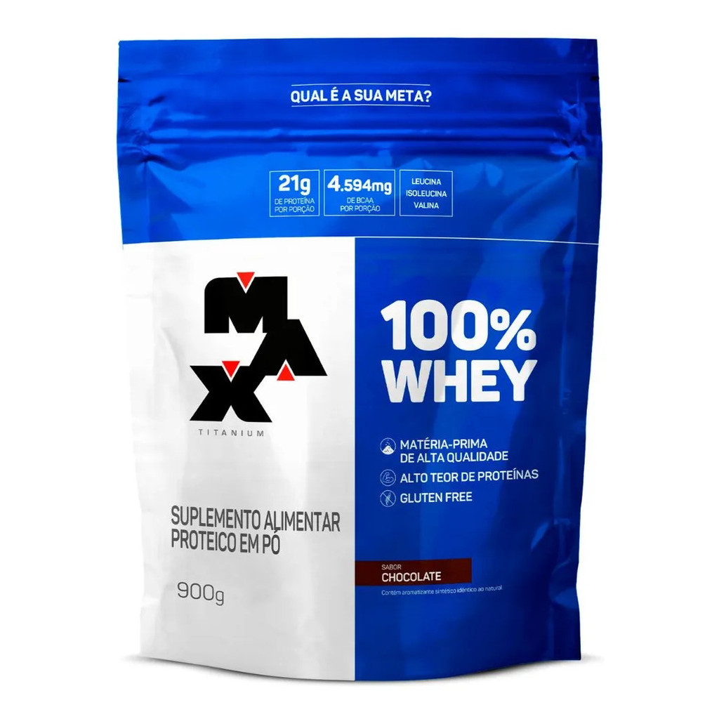 100% Whey Refil 900g Max Titanium