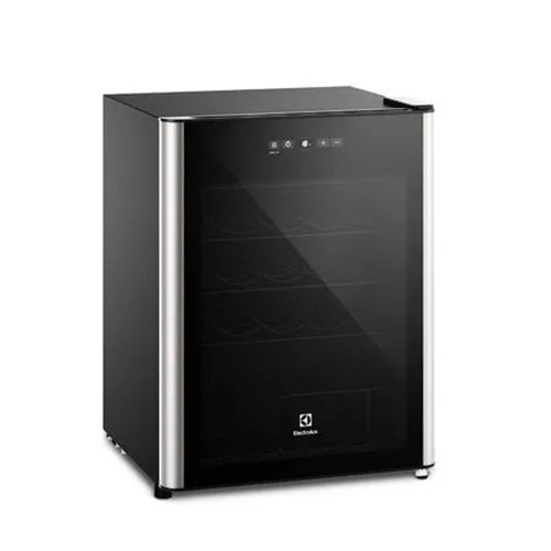 Imagem Adega de Vinho Climatizada Electrolux WSF24 Preto 24 Garrafas Uma Porta com Painel Digital