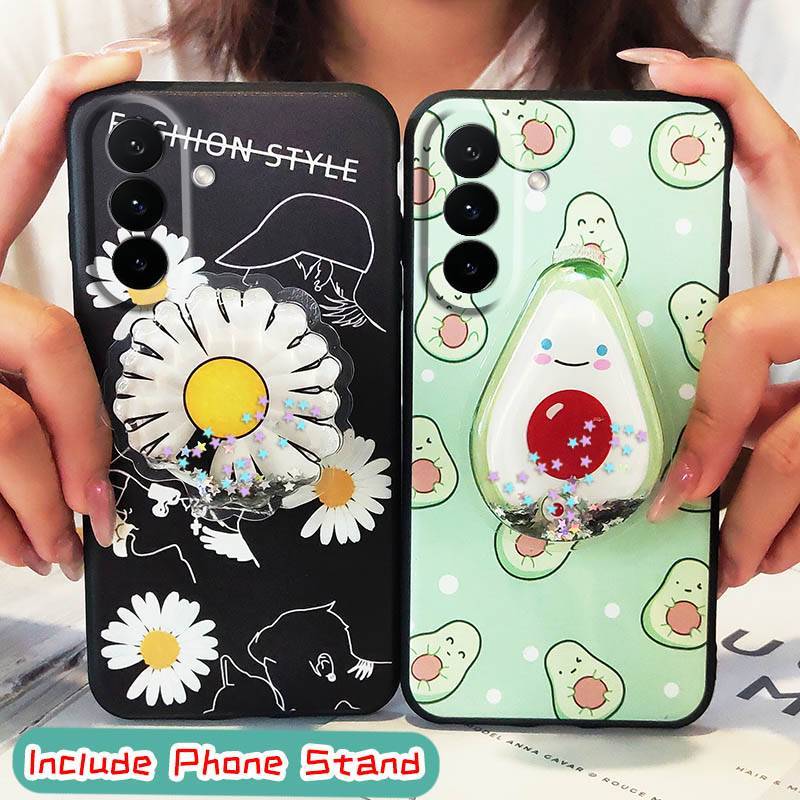 Capa De Telefone Com Proteção De Lente Suporte Para Samsung Galaxy A27/SM-A276E/B/U/W Design De Moda De Desenho Animado 