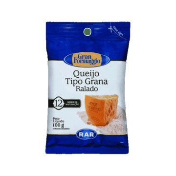 Gran Formaggio Queijo Tipo Grana Ralado RAR 100g