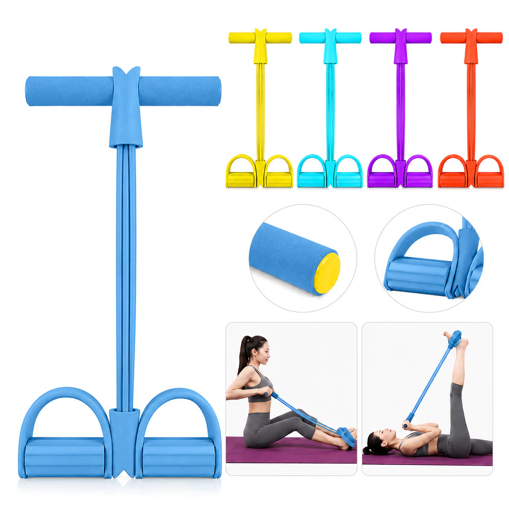 Elástico Extensor Pedal Fitness Musculação Pilates Treinamento Funcional