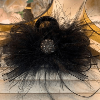 Presilha de Cabelo Super Delicada com Efeito de Pena, Presilha Tipo Garra de Tubarão para Mulheres, Presilha para Pentea