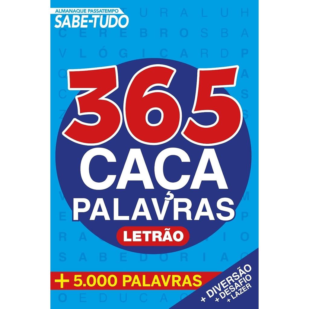 Almanaque Passatempo Sabe Tudo | 365 Caça Palavras Letrão
