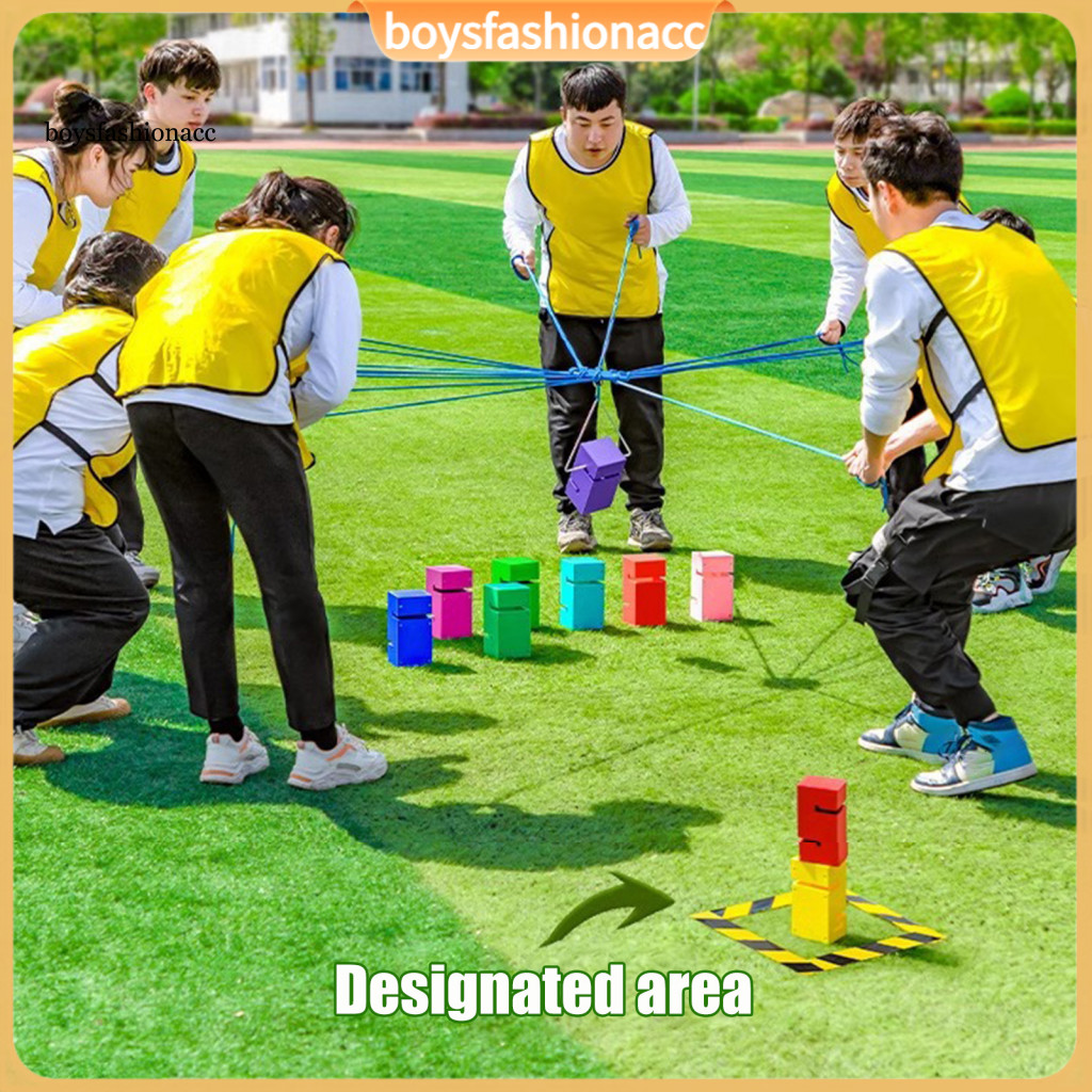 5/8/10 Pcs Team Building Games for 5-20 Players – Fun Outdoor Indoor Group Activities Teamwork Coordination Party Game