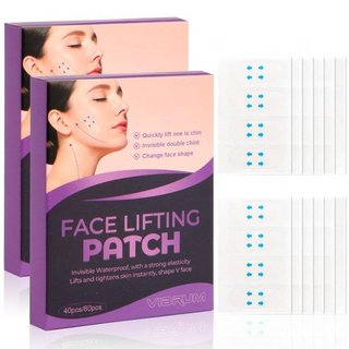 160 peças de fita invisível para lifting facial - fita instantânea para lifting do pescoço e da testa, adequada para pap
