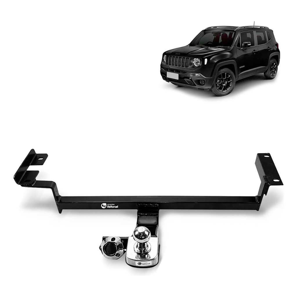 Engate Jeep Renegade 2016-2025 500Kg Fixo Kit Completo REJP1000 Reforçado Inmetro Carretinha