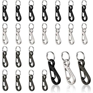 Fibraze 24 Conjuntos de Mini Mosquetões, Clipes de Suspensão para Paracord de 1 Polegada |   Mini Mosquetões de Metal co