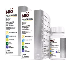 Kit 2 Polivitamínico 50+ Mió 60 Cápsulas
