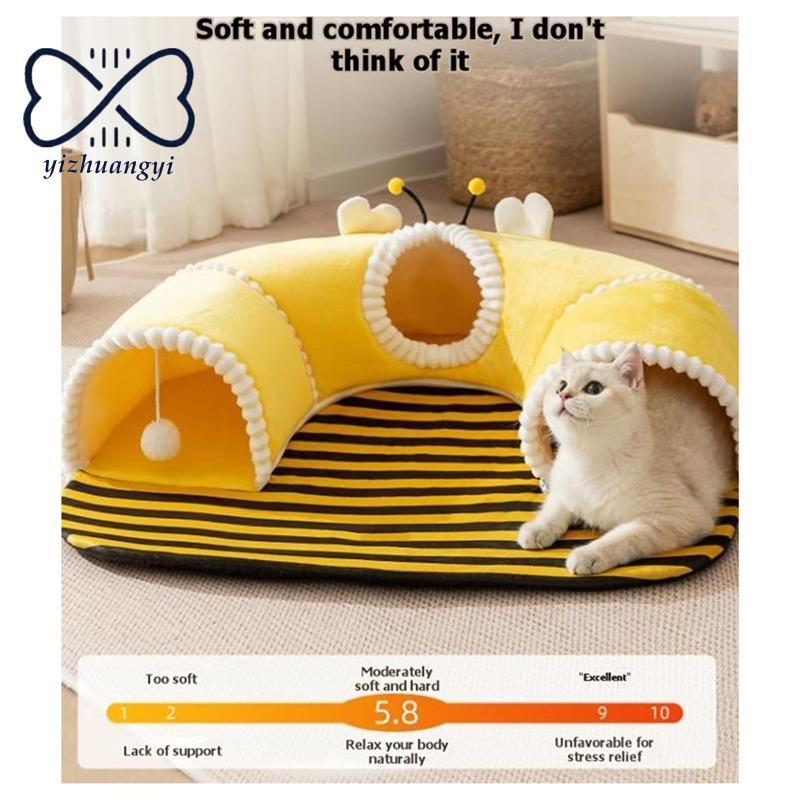 Casa Lavável Do Animal De Estimação Túnel Gato Da Tela Confortável Para Pequenos Animais Capacious Múltiplos