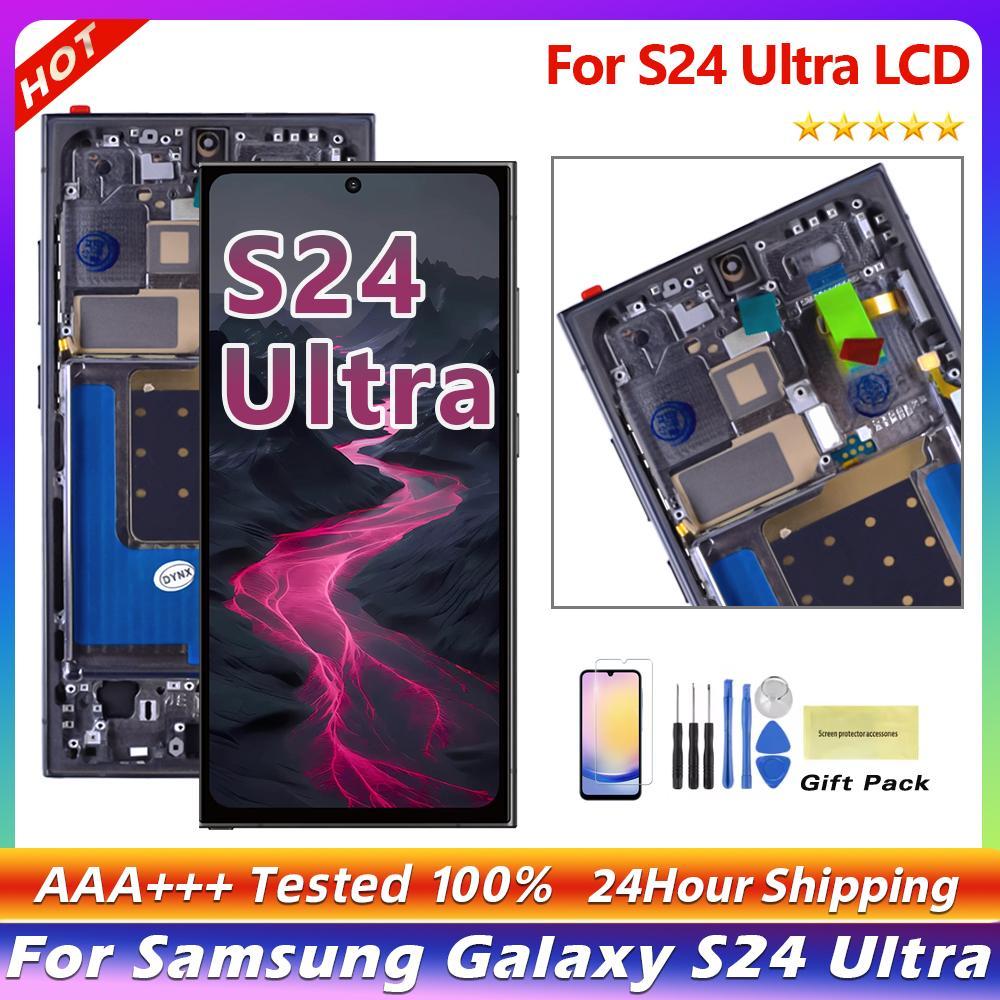 AMOLED Para Samsung Galaxy S24 Ultra LCD S928B S928N Display Digitador Da Tela D
