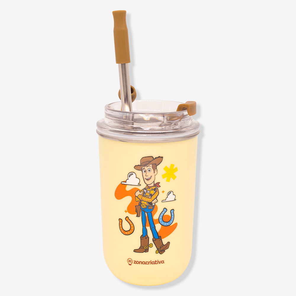 Copo Neo com Canudo Woody – Toy Story