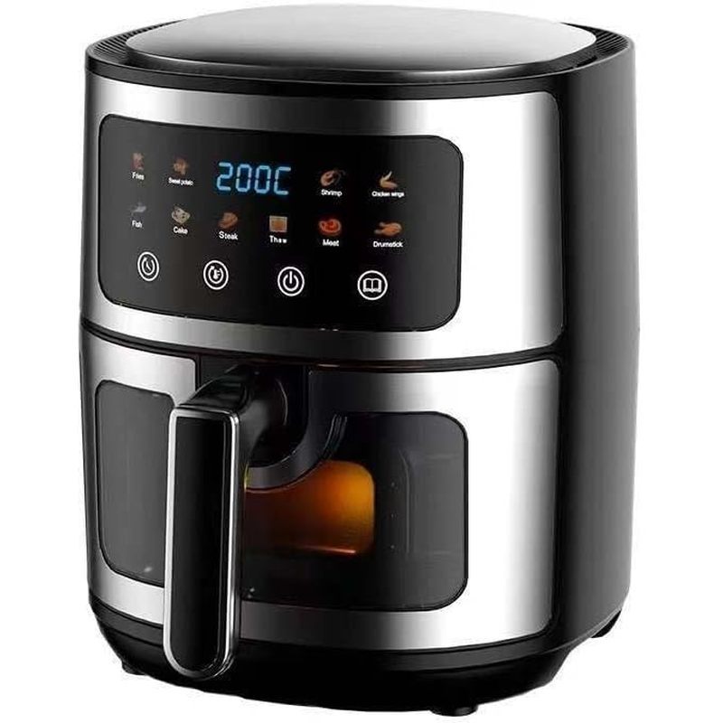 Fritadeira De Ar 8L | 1400W & amp ; 10 Predefinições Inteligentes , 360 ° Circulação Quente Calor Crocante De 1400 W , 1