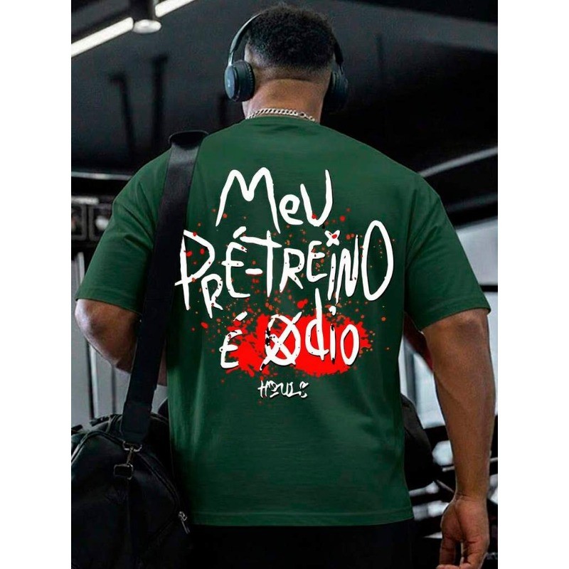 Camiseta Oversized Masculina Mago Apelado De Trembolona Estampada Academia Streetwear Malha Premium Algodão Confortável