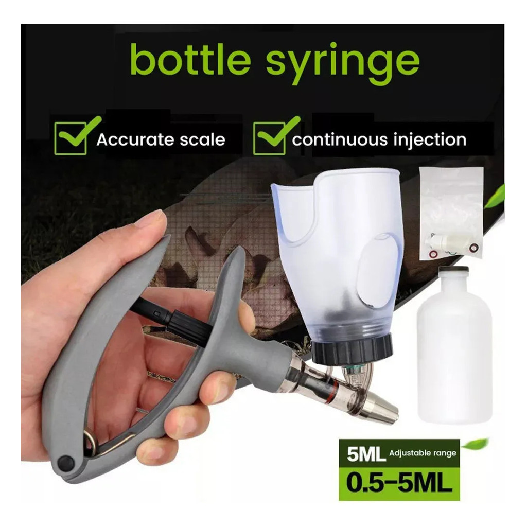 Seringa Contínua Veterinária Automática De 2ML , 5ML Para Injeção — imagem 2 de 2