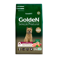 Ração Seca Seleção Natural Frango e Arroz para Cães Sênior de Porte Pequeno 3Kg Golden