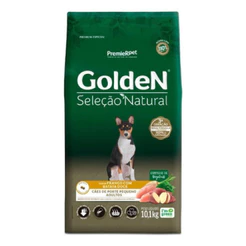 Ração Golden Seleção Natural para Cães Adultos de Porte Pequeno Sabor Frango com Batata Doce 10,1kg