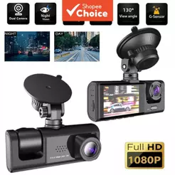 Câmera Veicular Dupla 2 Lentes Dianteira e Interna 1080p Gravador de Carro