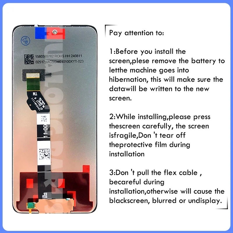 6.7 " IPS LCD G 5G 2025 Para Motorola Moto XT2513 XT2513V Display Tela De Toque 