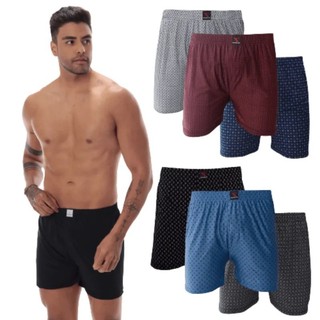 Kit 5 Cueca Samba Canção Masculino Short de Dormir Shortinho Fresquinho