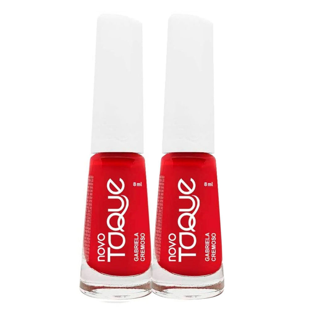 Kit 2 Esmalte Novo Toque Gabriela Cremoso 8ml
