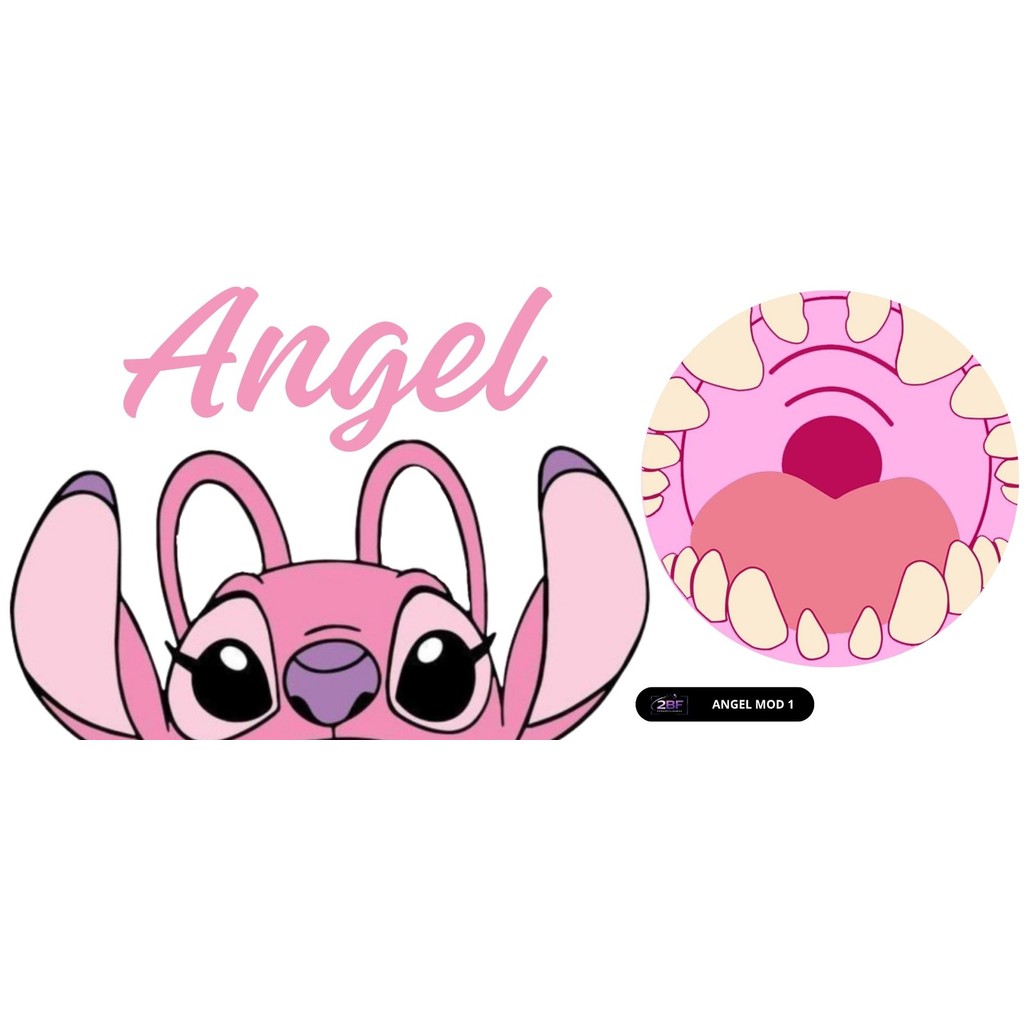 ADESIVO DTF UV ANGEL MOD 1 PARA CANECA BOCÃO 19X9CM