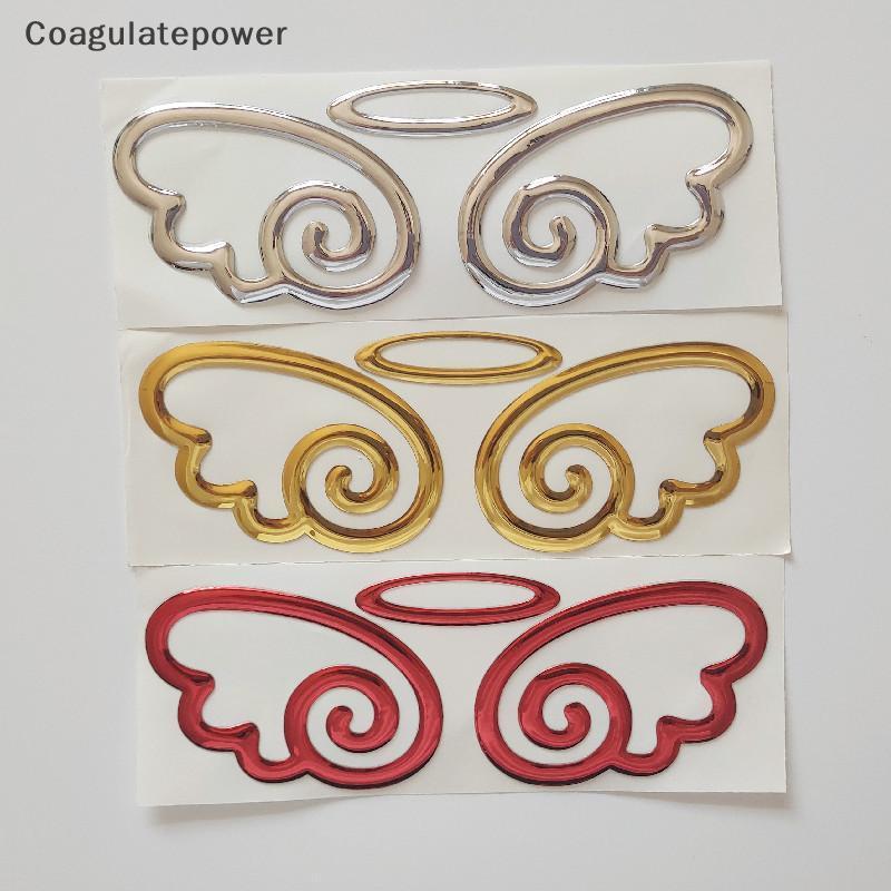 COA Decoração De Carro Asas De Anjo 3D PVC Etiqueta Traseira Elegante Acessórios Externos De Automóveis Fácil Personaliz