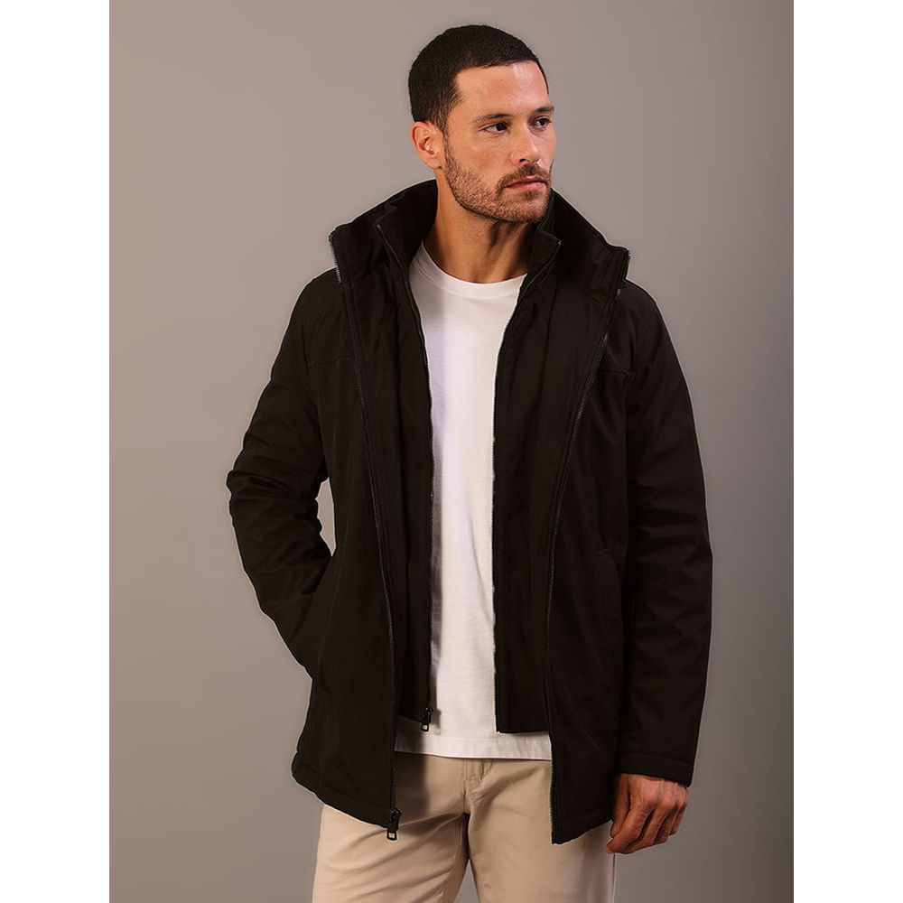 Imagem Jaqueta Masculina Com Capuz Calvin Klein Jeans - Preto
