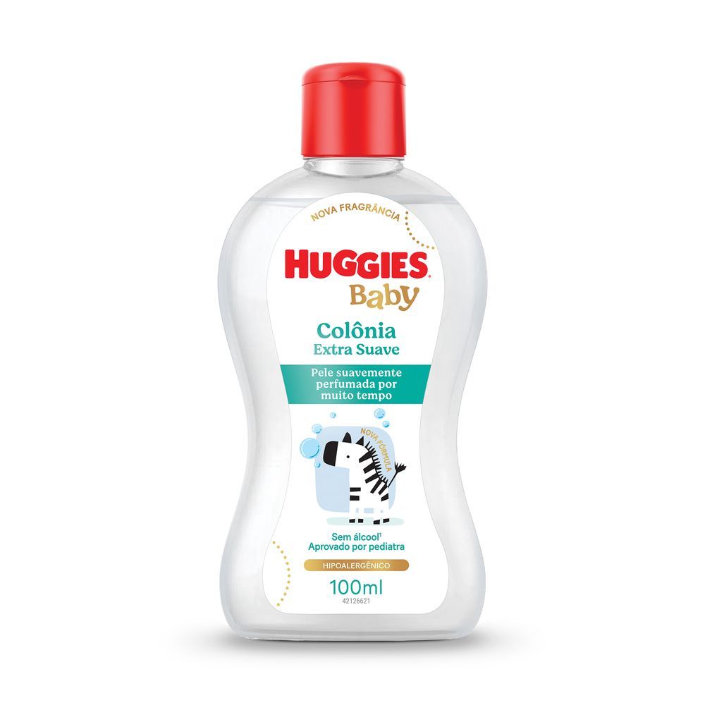 Colônia Huggies para Bebê Extra Suave Hipoalergênica 100 ml