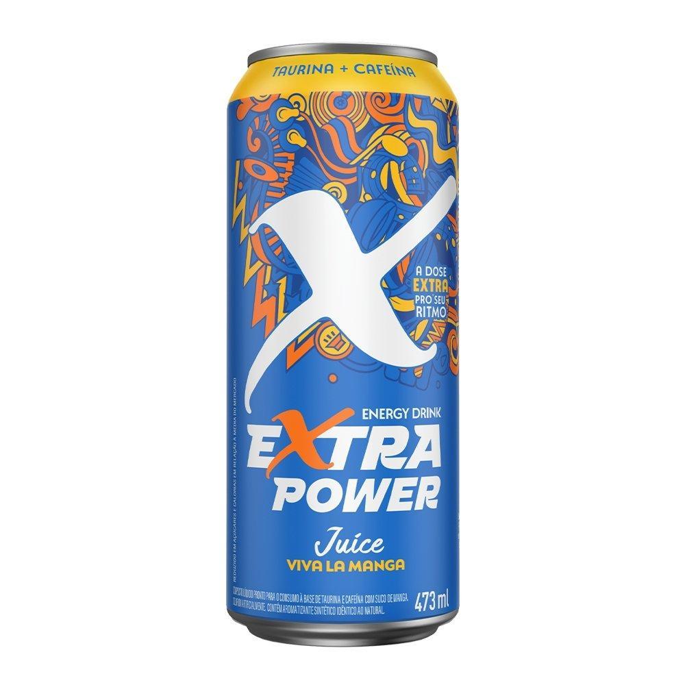 Energético Extra Power Mango 473ml - Embalagem com 6 Unidades