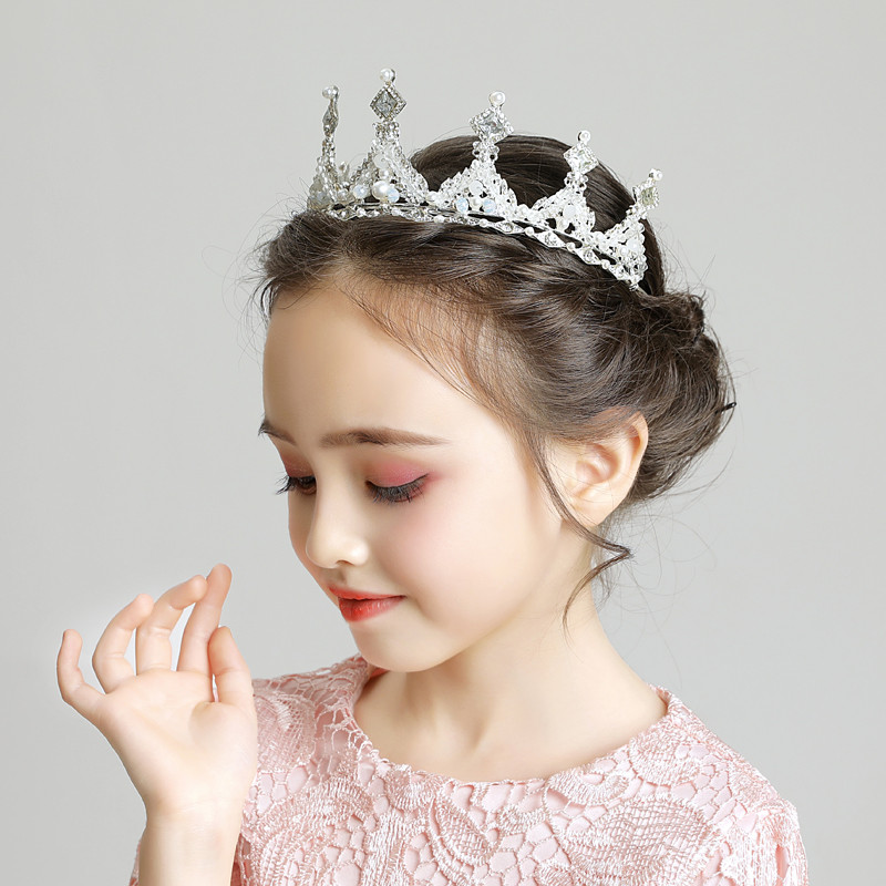 Crianças Headwear coroa meninas acessórios de cabelo rosa ouro acessórios para o cabelo meninas vestido acessórios desem