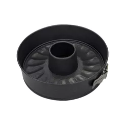 Forma para Bolo Redonda de Fundo Removível em Aço Carbono 24cm Essence Spicy Preta