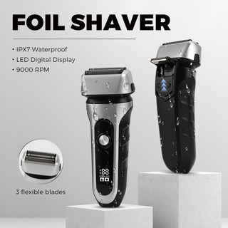 2025 Barbear Elétrico Masculino Alternativo Lavagem de Corpo Inteiro Cabeça Flutuante Folhas Sem Barba Plaina de Barbear