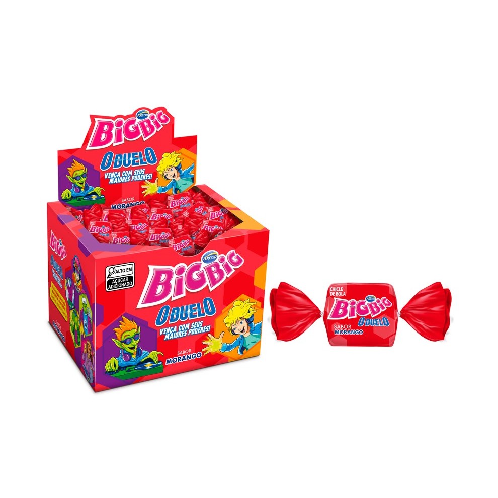 Chiclete Big Big Morango 315g
