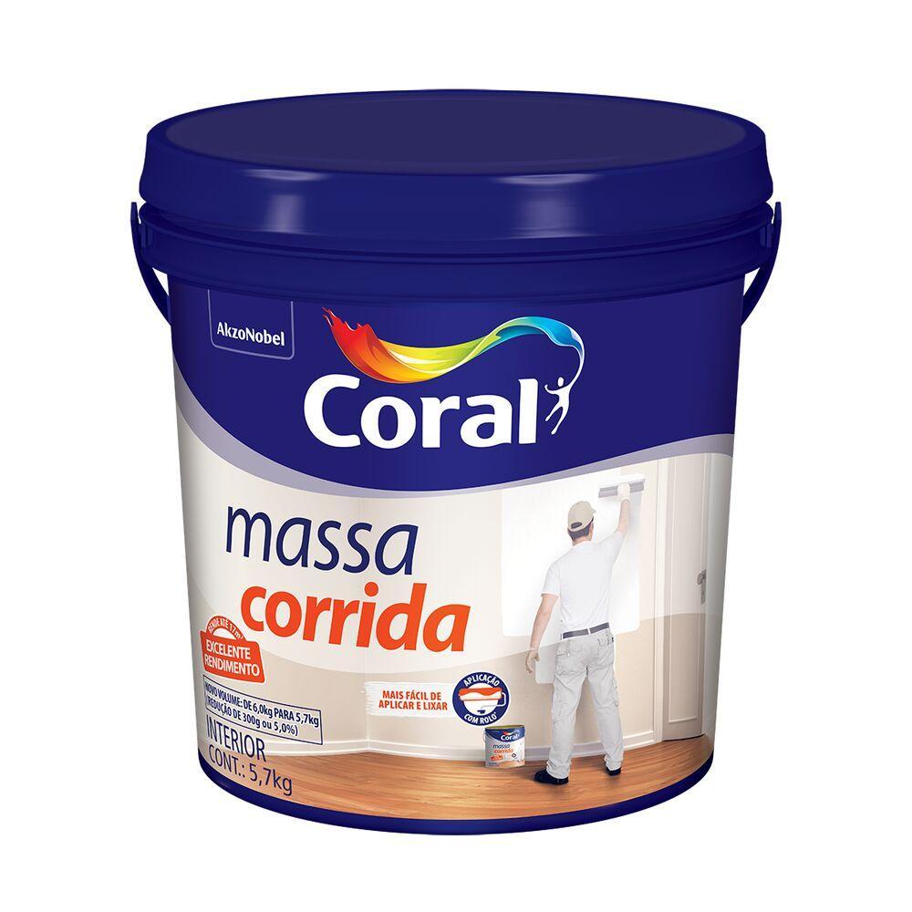 Massa Corrida Branco 5,7kg Coral