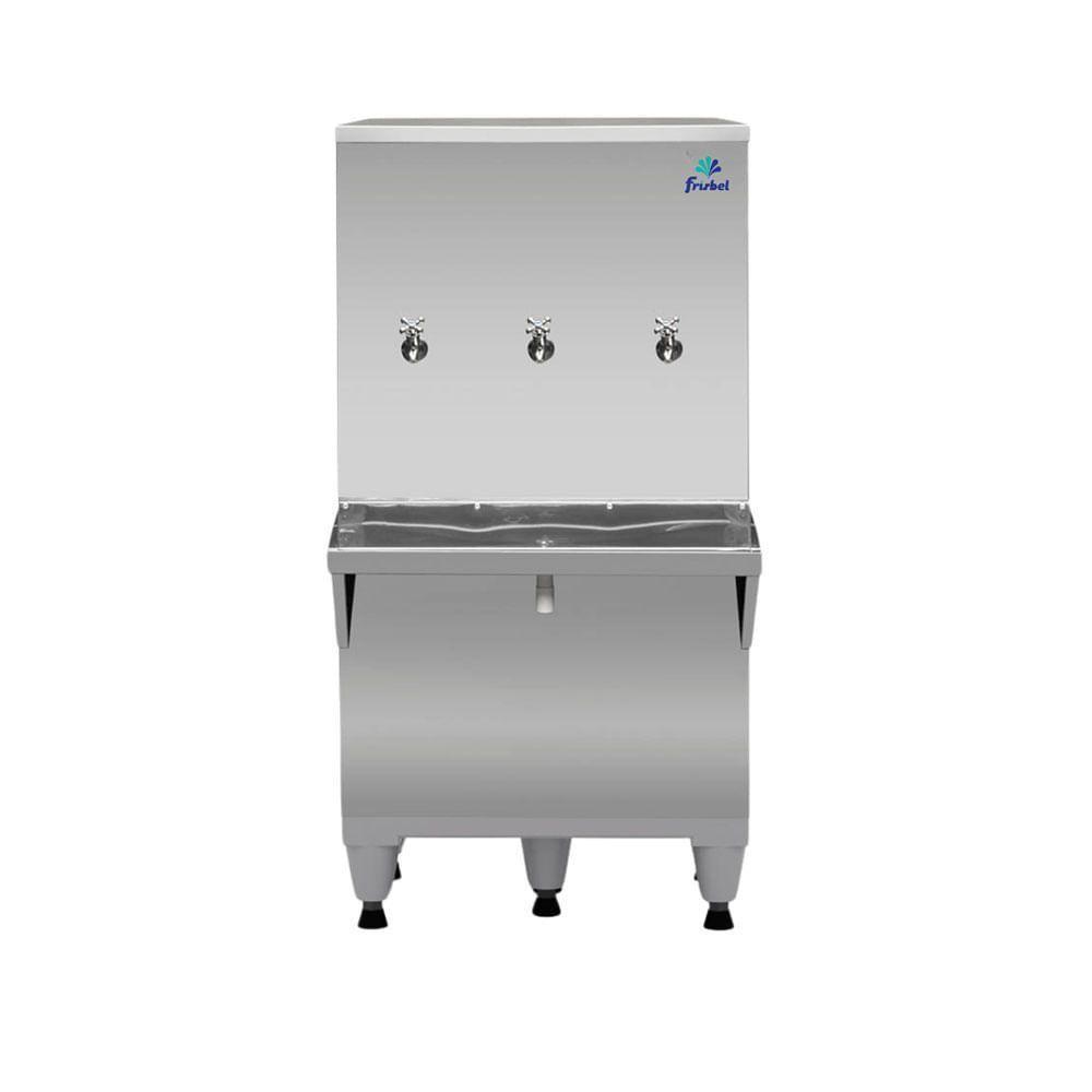 Bebedouro de Coluna Industrial Frisbel RA10 Compressor Gelada 100L Inox 110V