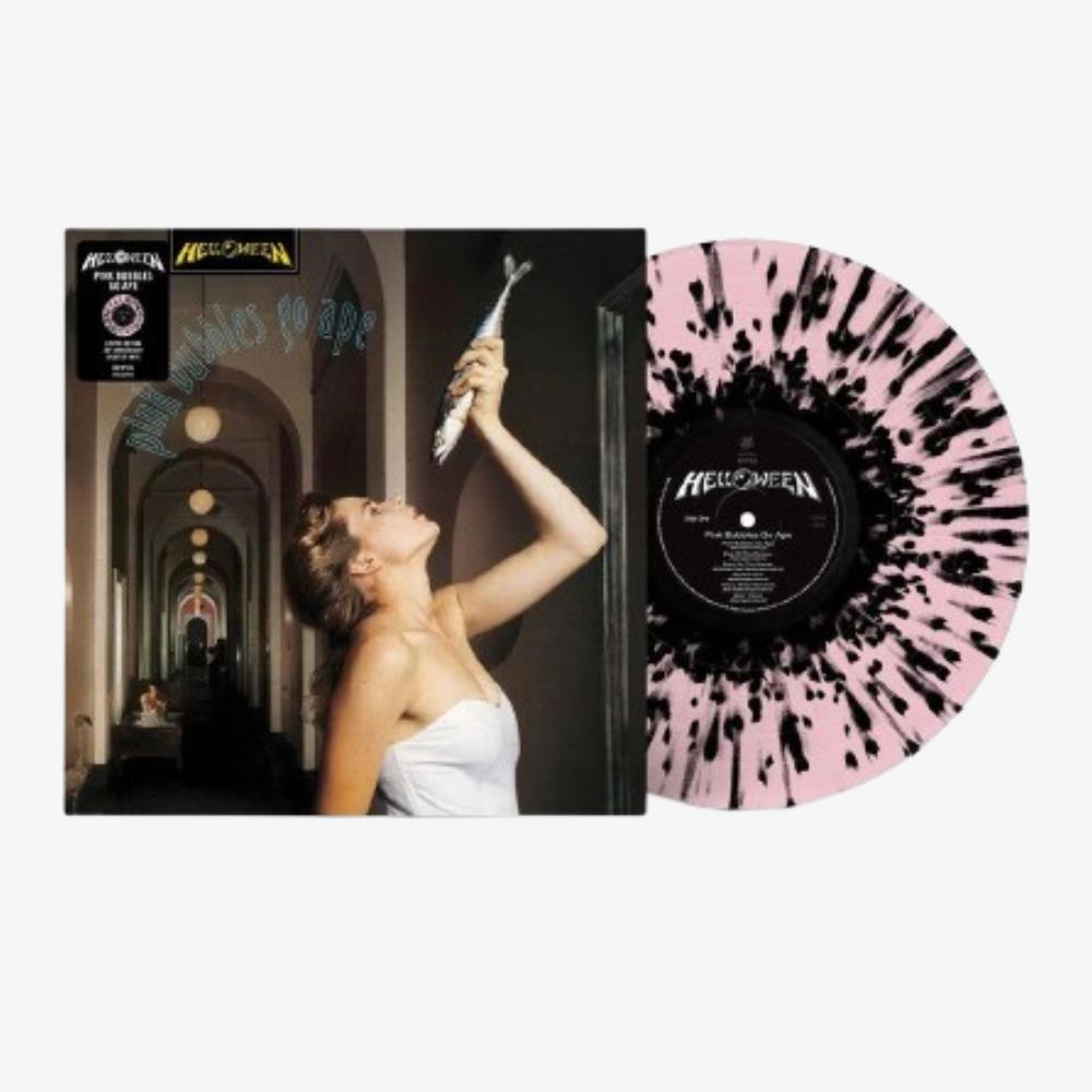 Vinil Helloween - Pink Bubbles Go Ape (LP Pink With Black Splatter) - Importado