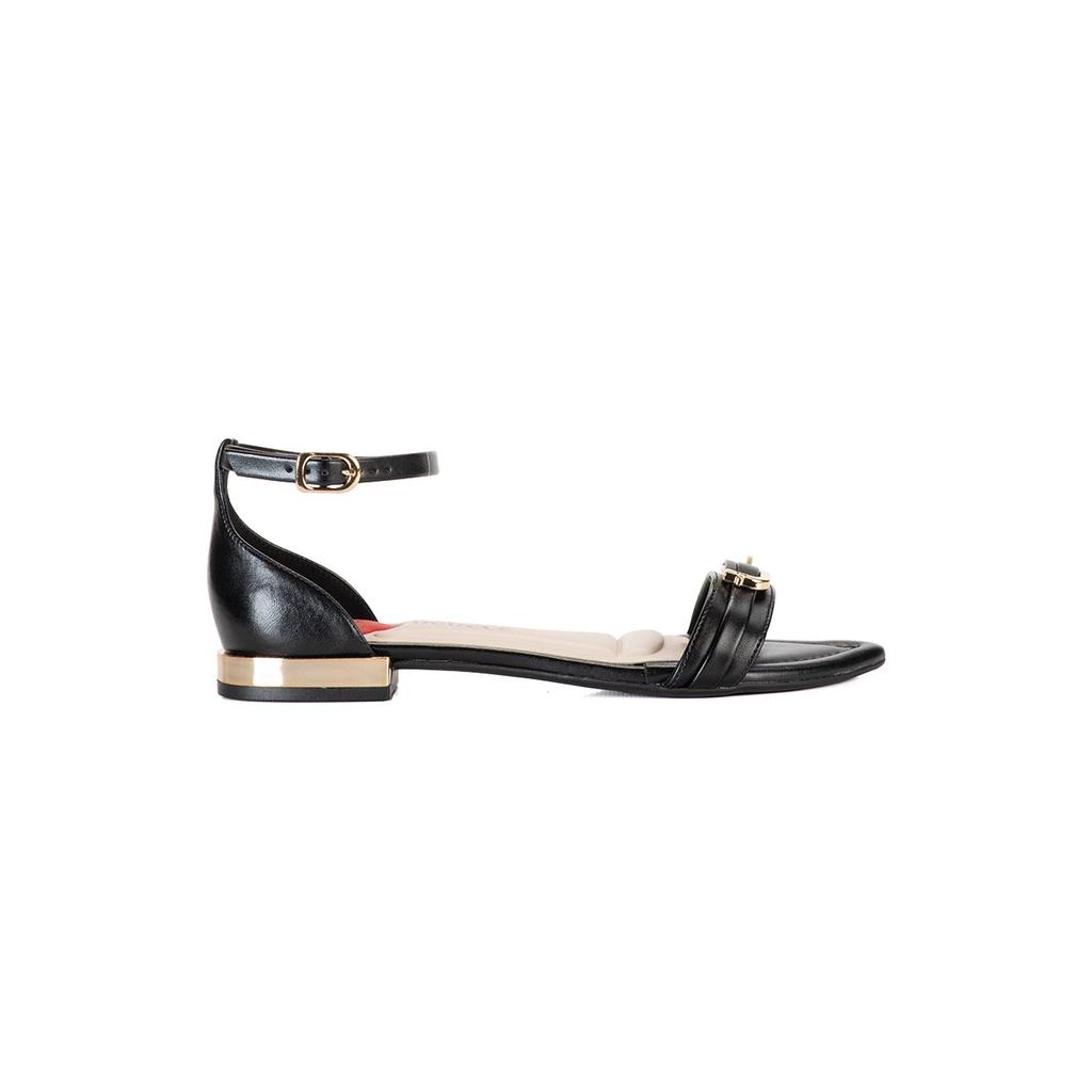 Rasteira Elegante com Fivela e Detalhe Bicolor - Tecnologia B+