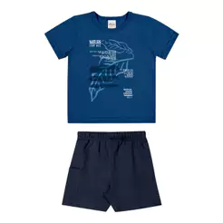 Conjunto Infantil Menino Nature Elian Azul