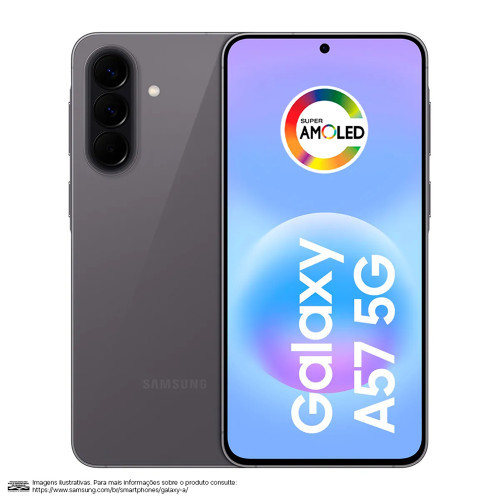 Smartphone Galaxy A57 5G 256GB 8GB RAM Tela 6,7 Câmera 12MP Samsung