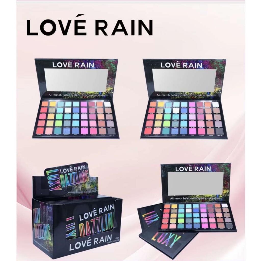 Lové Rain Luxy Dazzling Paleta de Sombras Fashionável com Cores Vibrantes e Versáteis para Maquiagem