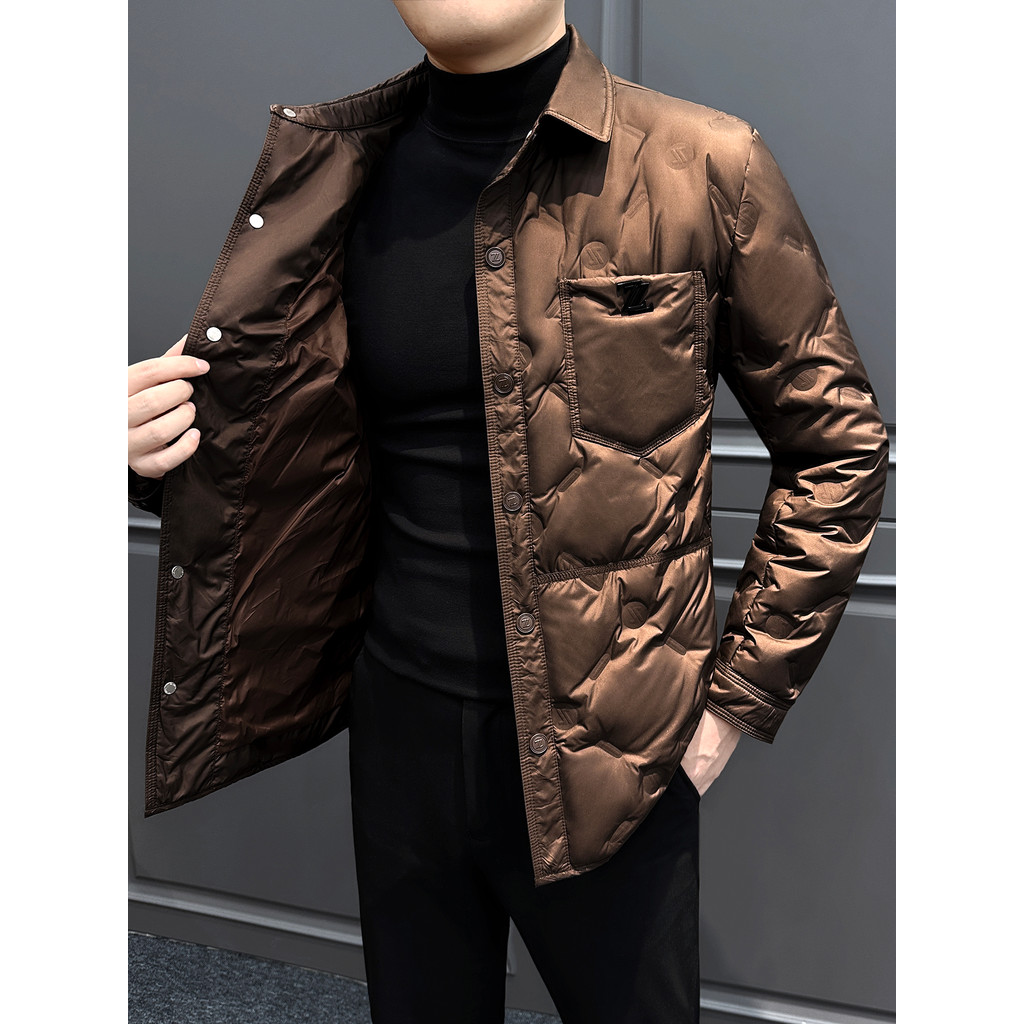 Jaqueta masculina leve de alta qualidade 2026 novo estilo inverno high-end roupas masculinas roupas de inverno para baix