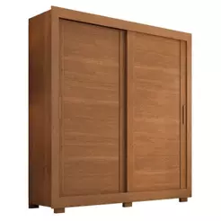 Guarda Roupa Casal Titanium 2 Portas de Correr 4 Gavetas Cinamomo Fosco Zanzini Móveis