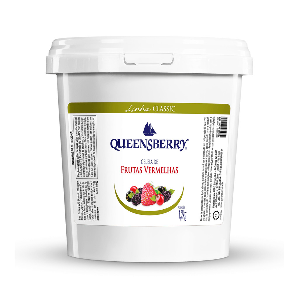 Geleia de Frutas Vermelhas Linha Classic Queensberry Balde 1,2kg