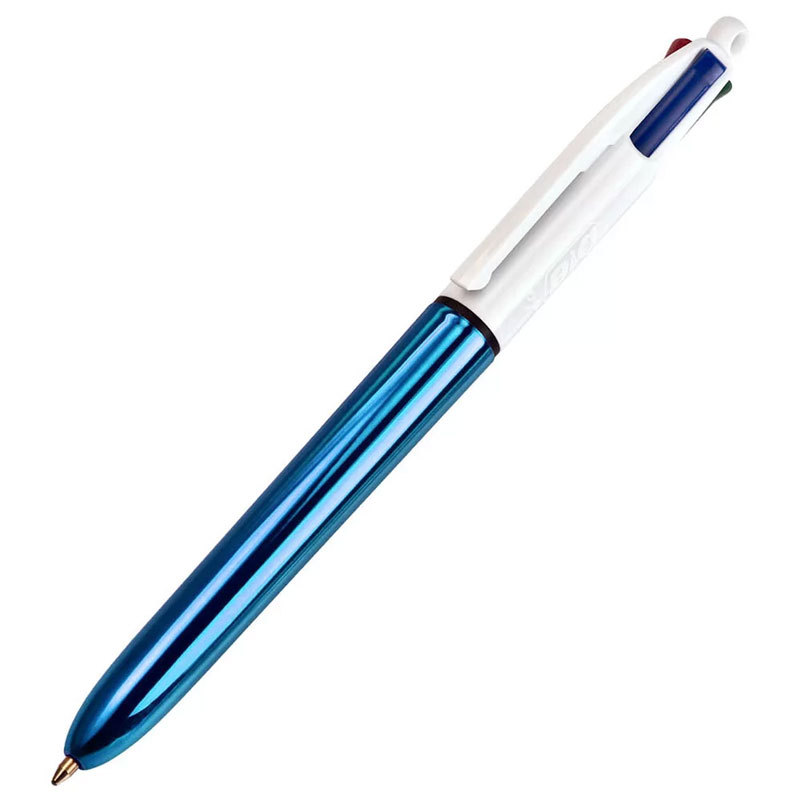 Caneta esferográfica 1.0 retrátil Azul Metálica 4 cores Bic · foto 2