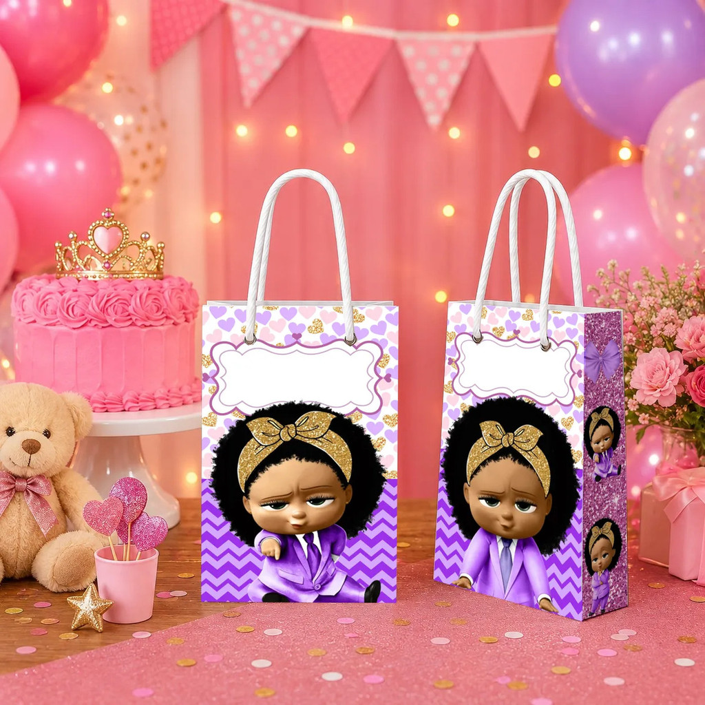 Sacolinhas Surpresa Personalizadas Poderosa Chefinha Lembrancinha Com Nome e Idade Aniversário Festa Infantil