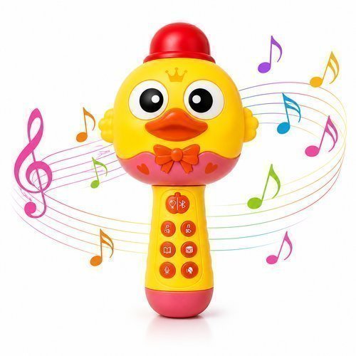Microfone Infantil Recarregavel Bluetooth Musicas Histórias Portatil Diversao Crianças
