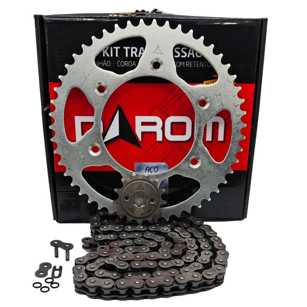 Kit transmissão relação com Retentor Honda CRF 230F 06/20 - Trilha - Darom
